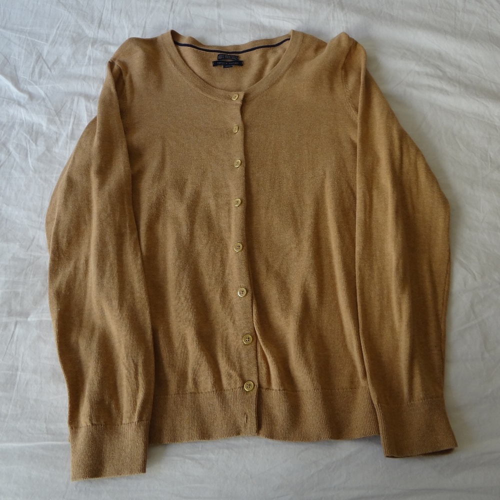 Tommy Hilfiger cardigan L beige tan good condition